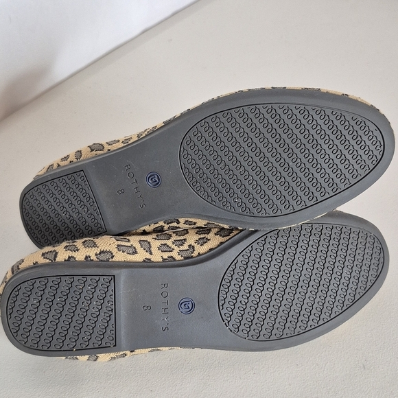 Rothy's The Loafer Spotted Leopard Print Round Toe Slip-On Flats Shoes - Size 8* - Picture 14 of 16